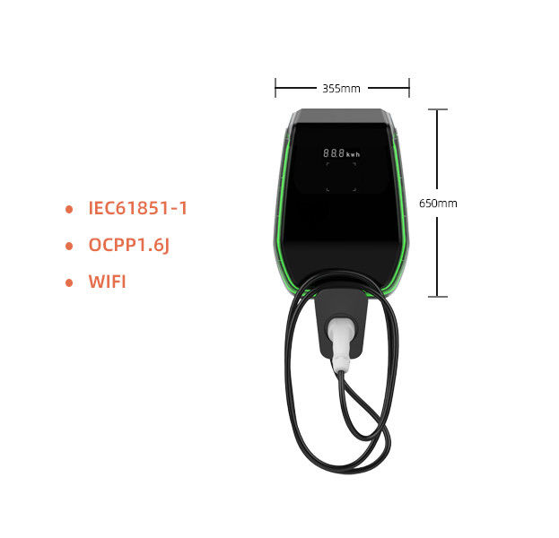 7kw Or 22kw Ac Ev Charger Single Phase Type 2 Charging Stations Wallbox